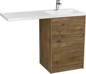 Тумба-умывальник напольная над стиральной машиной Aquaton Лондри 120 R дуб рустикальный 1A2669K1LHDR0+