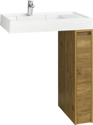 Тумба-умывальник напольная над стиральной машиной Aquaton Лондри 80 дуб рустикальный 1A2671K1LHDR0+