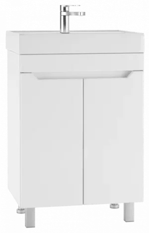 Тумба-умывальник напольная Айсберг Мечта 60 белый DM2309T+4607152361674