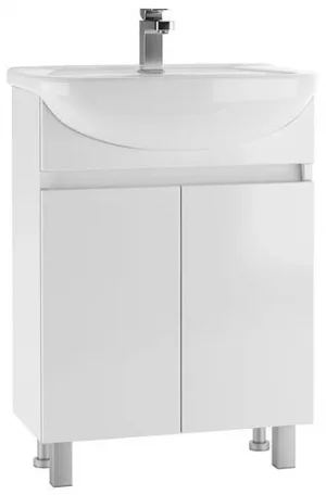 Тумба-умывальник напольная Айсберг Норма 60 белый DA1630T+4620008192772