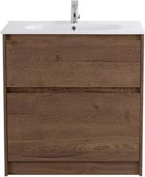 Тумба-умывальник напольная BelBagno KRAFT 80 Rovere Tabacco KRAFT-800-2C-PIA-RT+