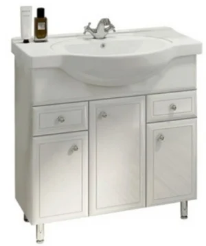 Тумба-умывальник напольная Comforty Сочи 85 белый 00004134639CF