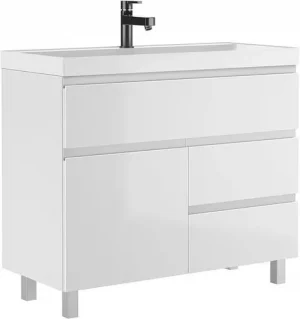 Тумба-умывальник напольная Домино Graffo 100 белый DGr2409T+4670142930051