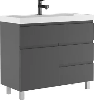 Тумба-умывальник напольная Домино Graffo 100 графит DGr2411T+4670142930051