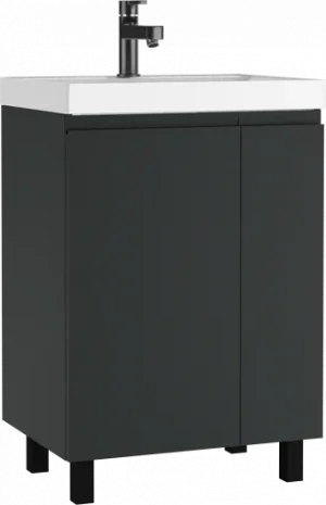 Тумба-умывальник напольная Домино Graffo 60 графит DGr2418T+4627173210164