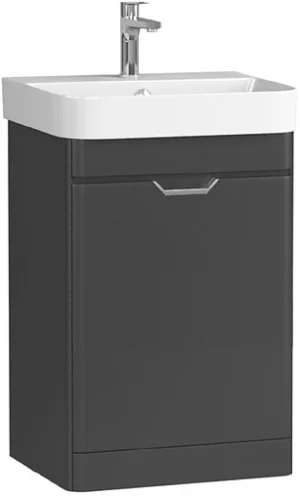 Тумба-умывальник напольная ISVEA Fonte 48 чёрный 21USS014048I+10SQ50048SV