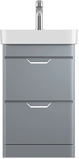 Тумба-умывальник напольная ISVEA Fonte 48 серый 21USS104048I+10SQ50048SV