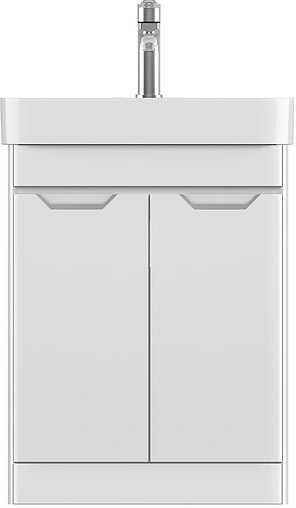 Тумба-умывальник напольная ISVEA Fonte 57 белый 21USS011057I+10SQ50057SV