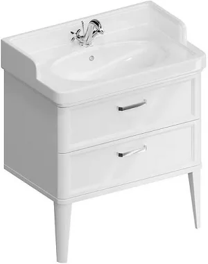 Тумба-умывальник напольная Kerama Marazzi Pompei 80 белый PO.N.80.2WHT+PO.wb.80