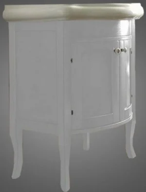 Тумба-умывальник напольная Kerasan Retro 76 белый матовый 734930+