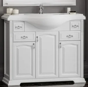 Тумба-умывальник напольная Opadiris Риспекто 100 белый матовый Z0000012631+4640021060926