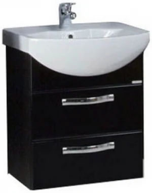 Тумба-умывальник подвесная Aquaton Ария 65 M чёрный 1A1233K0AA950