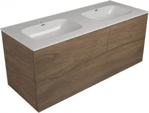 Тумба-умывальник подвесная Allen Brau Glority 120 дуб антик 1.35004.NW+1.35011.20