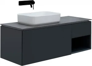 Тумба-умывальник подвесная Allen Brau Infinity 120 L антрацит 1.21006.AM+