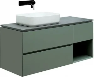 Тумба-умывальник подвесная Allen Brau Infinity 120 L олива 1.21005.CGM+