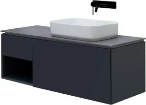 Тумба-умывальник подвесная Allen Brau Infinity 120 R антрацит 1.21008.AM+