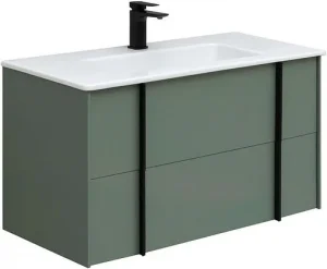 Тумба-умывальник подвесная Allen Brau Reality 90 олива 1.32006.CGM+