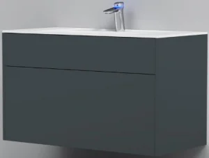 Тумба-умывальник подвесная Am.Pm Inspire 2.0 100 графит M50AFHX1003GM+