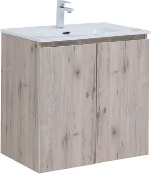 Тумба-умывальник подвесная Aquanet Алвита New 70 дуб веллингтон 00303906+00284027