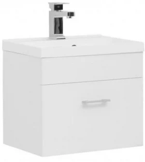 Тумба-умывальник подвесная Aquanet Нота 50 белый 00159138+00204095