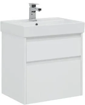 Тумба-умывальник подвесная Aquanet Nova Lite 60 белый 00242575+00242905