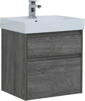 Тумба-умывальник подвесная Aquanet Nova Lite 60 дуб рошелье 00242577+00242905