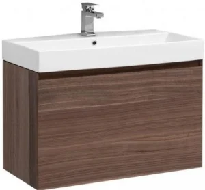 Тумба-умывальник подвесная Aquanet Нью-Йорк 85 орех 00203947+