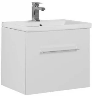 Тумба-умывальник подвесная Aquanet Порто 60 белый 00195730+00183659