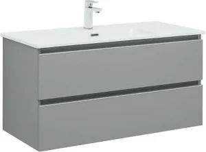 Тумба-умывальник подвесная Aquanet Вега 100 мисти грин 00329599+00323884