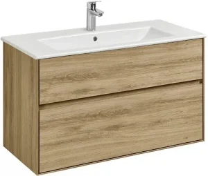 Тумба-умывальник подвесная Aquaton Либерти 100 дуб эльвезия 1A2796K0LYC70