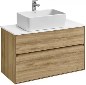 Тумба-умывальник подвесная Aquaton Либерти 100 дуб эльвезия 1A2796K1LY010