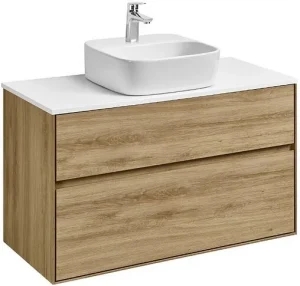 Тумба-умывальник подвесная Aquaton Либерти 100 дуб эльвезия 1A2796K4LY010