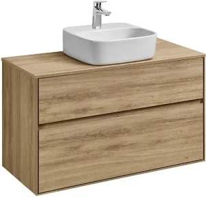 Тумба-умывальник подвесная Aquaton Либерти 100 дуб эльвезия 1A2796K4LYC70