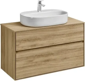 Тумба-умывальник подвесная Aquaton Либерти 100 дуб эльвезия 1A2796K5LYC70