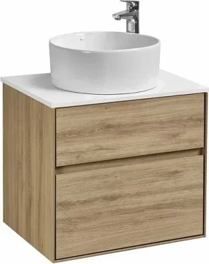 Тумба-умывальник подвесная Aquaton Либерти 60 дуб эльвезия 1A2794K2LY010