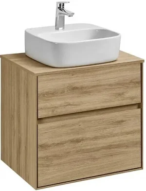 Тумба-умывальник подвесная Aquaton Либерти 60 дуб эльвезия 1A2794K4LYC70