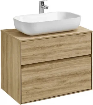 Тумба-умывальник подвесная Aquaton Либерти 75 дуб эльвезия 1A2795K3LYC70