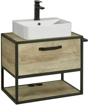 Тумба-умывальник подвесная Aquaton Лофт Фабрик 65 дуб эндгрейн 1A2423K5LTDU0