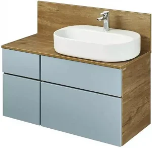 Тумба-умывальник подвесная Aquaton Мишель 100 фьорд/дуб рустикальный 1A2569K1MIDR0