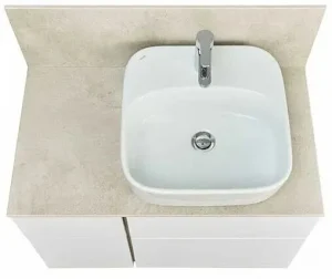 Тумба-умывальник подвесная Aquaton Мишель 80 дуб эндгрейн 1A2772K2MIX40