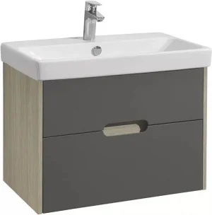 Тумба-умывальник подвесная Aquaton Оливия 70 грей/дуб ойстер 1A2543K0OLUG0