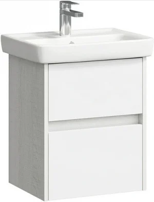 Тумба-умывальник подвесная Aqwella City 43 белый/дуб канадский CI0105DK+195032