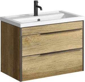 Тумба-умывальник Aqwella Fargo 80 дуб балтийский FRG0108DB+4640021064733
