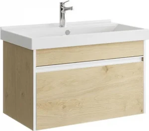 Тумба-умывальник подвесная Aqwella Urban 80 дуб давос URB0108DD+4640021064733