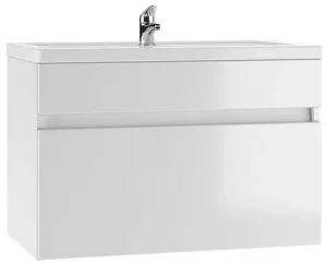 Тумба-умывальник подвесная Айсберг Классик 80 белый DA3011T+1WH302251