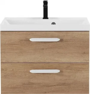 Тумба-умывальник подвесная BelBagno AURORA 80 Rovere Nebrasca Nature AURORA-800-2C-SO-RNN+