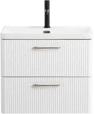 Тумба-умывальник подвесная BelBagno DUE 60 Bianco Lucido DUE-600-2C-SO-BL-P+BB-8076-3-60