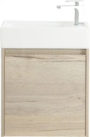 Тумба-умывальник подвесная BelBagno KRAFT MINI 50 L Rovere Galifax Bianco KRAFT MINI-500/260-1A-SO-RGB-L+7045-KL