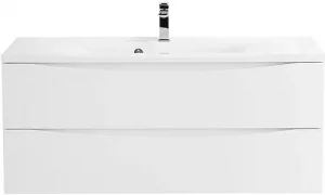 Тумба-умывальник подвесная BelBagno MARINO 120 Bianco Lucido MARINO-1200-2C-SO-BL-P+BB1200/450-LV-MR-PR