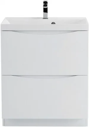 Тумба-умывальник напольная BelBagno MARINO 60 Bianco Lucido MARINO-600-2C-PIA-BL-P+BB600/450-LV-MR-AST